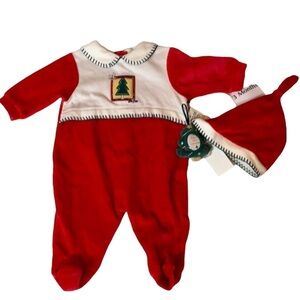 Little Me 3 piece Christmas outfit Size 3 Months New with tag